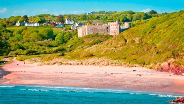 Manorbier Castle Inn Sunset Room Buitenkant foto
